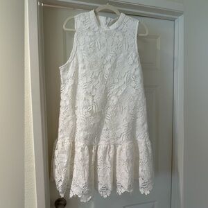 Lulus White Sleeveless Dress